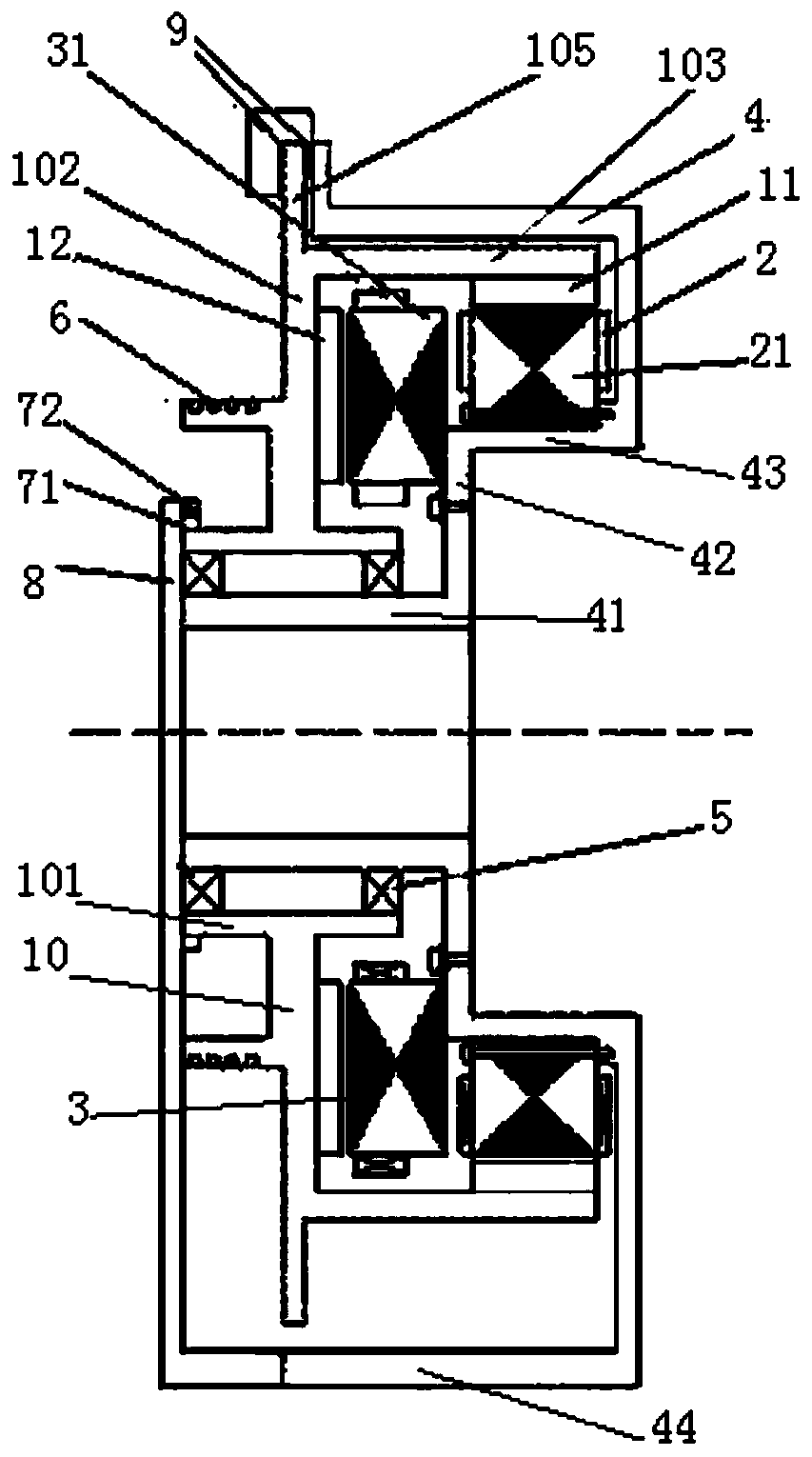 Permanent-magnet traction motor