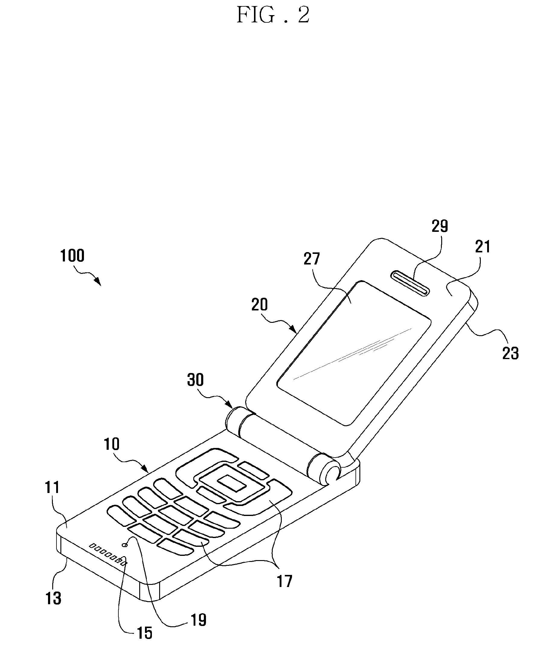 Mobile terminal having floated displaying unit