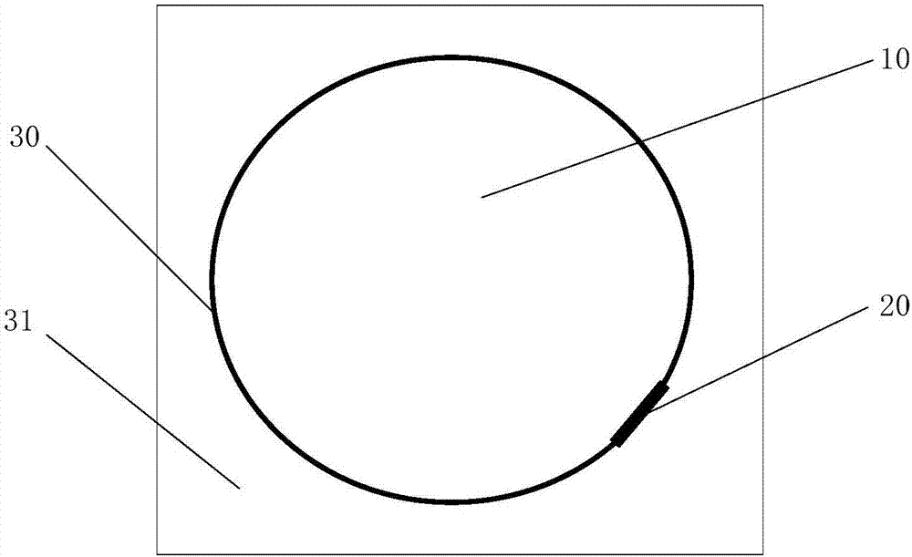 Concrete backfill device of unbonded ring anchor prestress lining structure anchorage groove and construction method