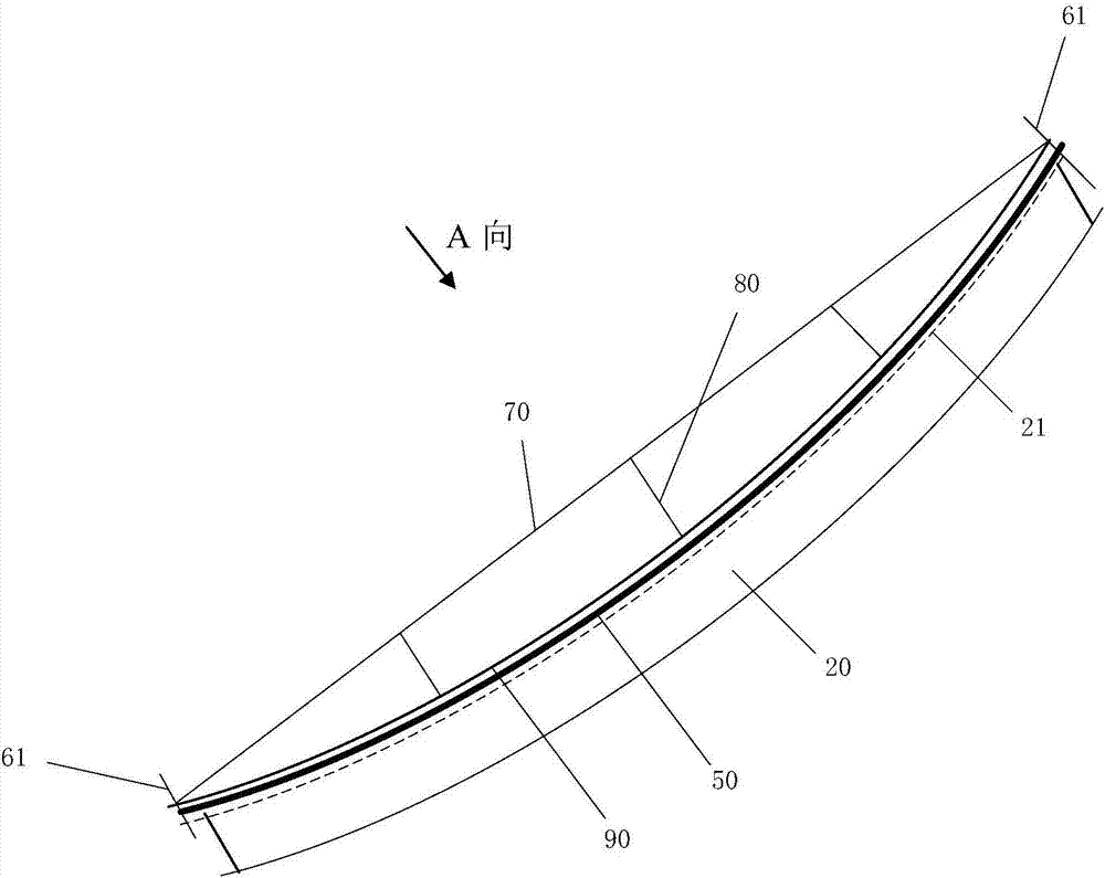 Concrete backfill device of unbonded ring anchor prestress lining structure anchorage groove and construction method