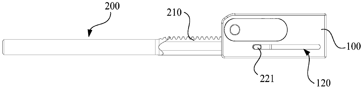 Adjusting device for growing rods, passive growing rods and active growing rods