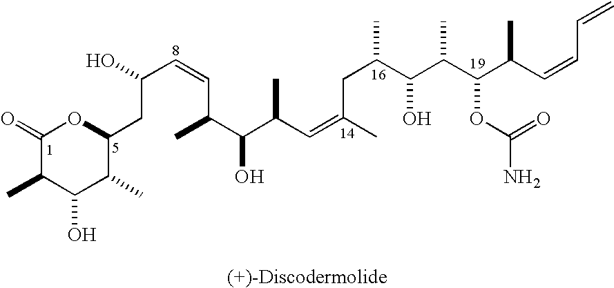 Intermediates for the synthesis of polypropionate antibiotics