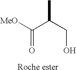 Intermediates for the synthesis of polypropionate antibiotics