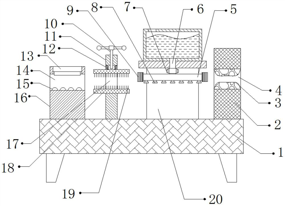 A cleaning device for floor heating pipeline installation