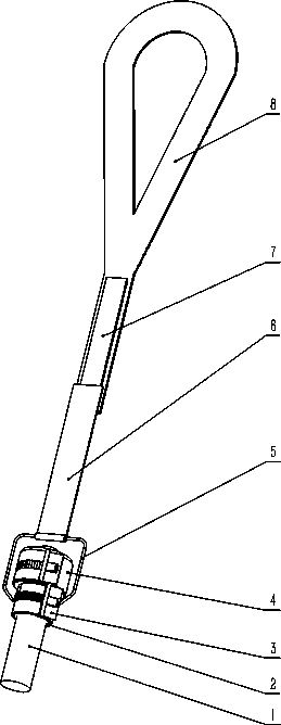 Glans fixation device and corresponding stretcher for stretching penis