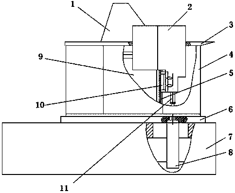 Fin and wing aeroelasticity test device of high-speed wind tunnel