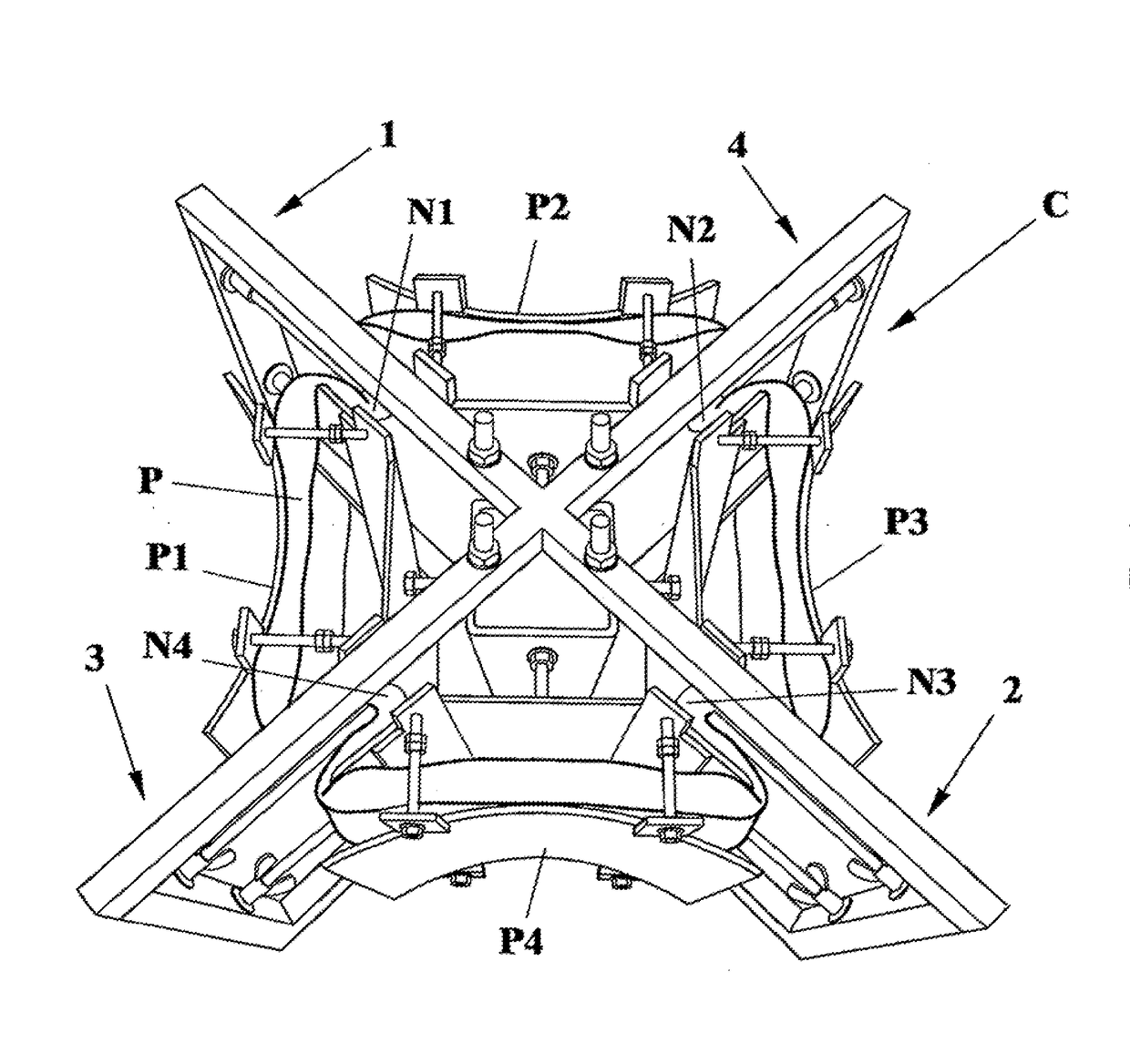 Method and apparatus for making substantially parallelepiped formwork modules for constructing buildings, restraining walls, embankments, dykes, Anti-erosion and Anti-seismic foundations starting from out-of-use tires, and related formwork module