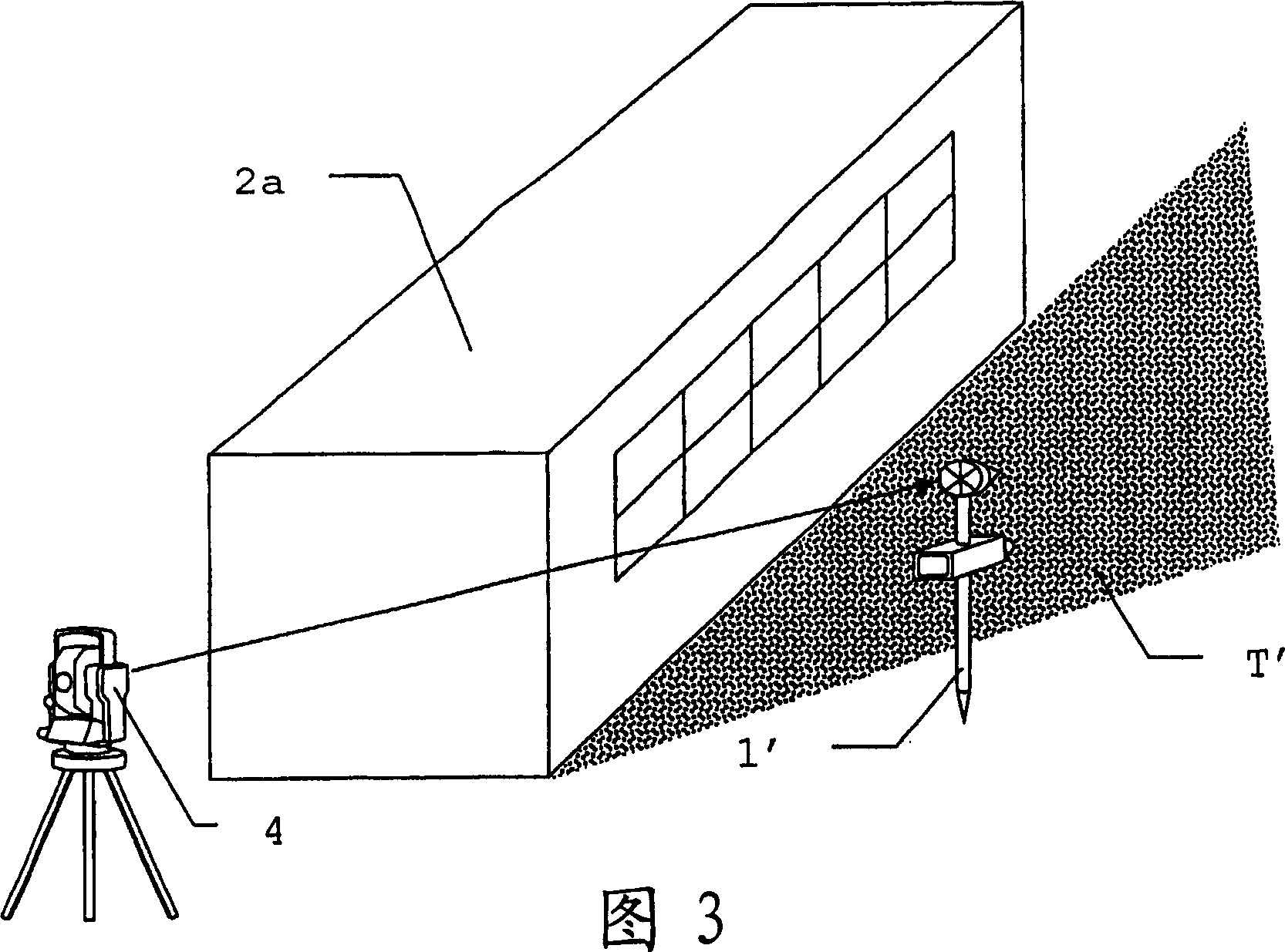 Method and device for the determination of the actual position of a geodesic instrument