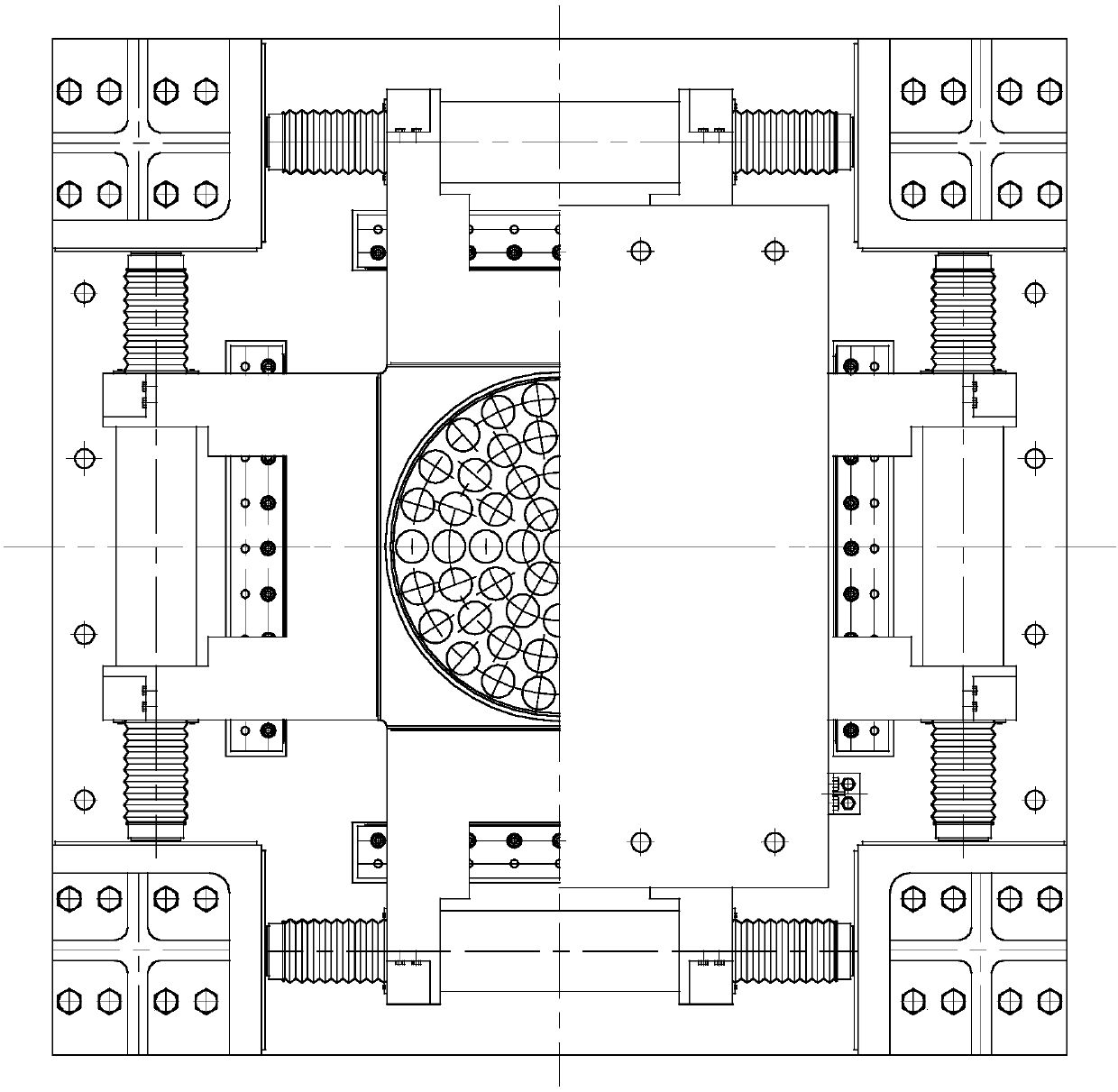 Double-curvature seismic isolation and reduction spherical bearing with high damping