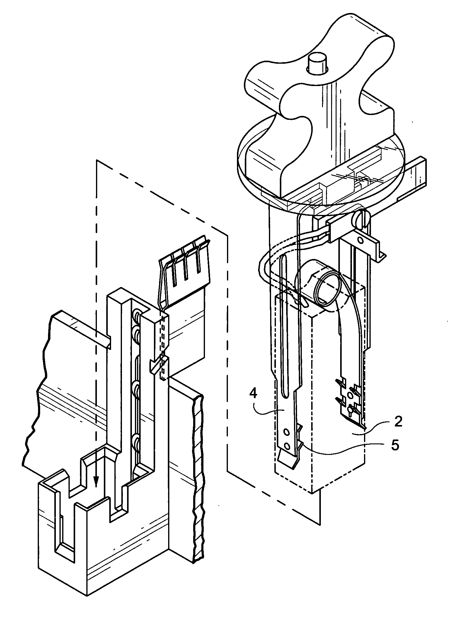 Brush holder assembly for dynamoelectric machines