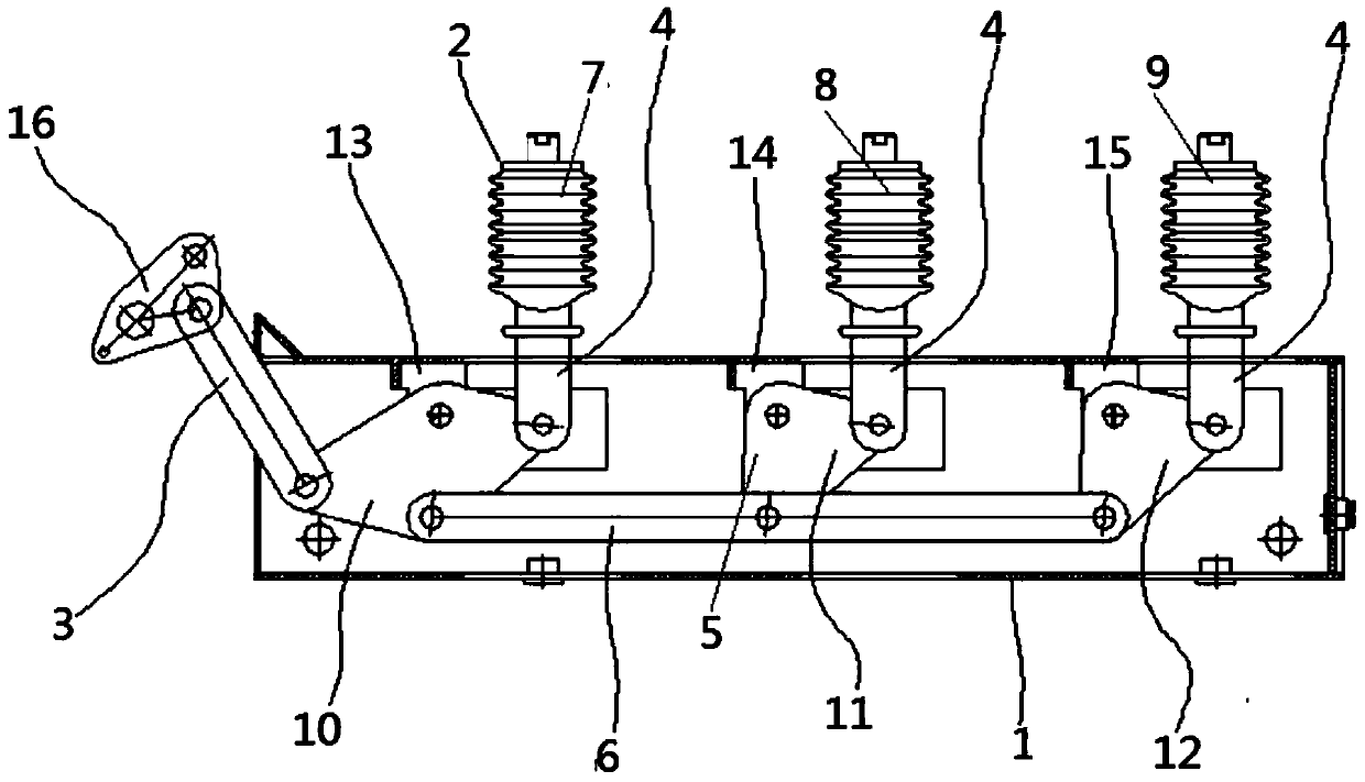 Transmission mechanism of vacuum circuit breaker
