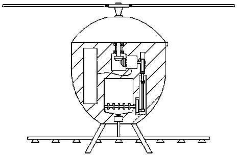 Unmanned aerial vehicle type pesticide spraying device