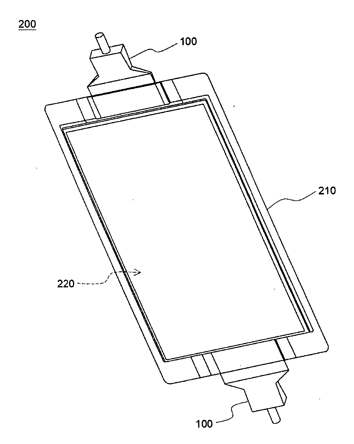 Three-dimensional electrode terminal for pouch-typed battery