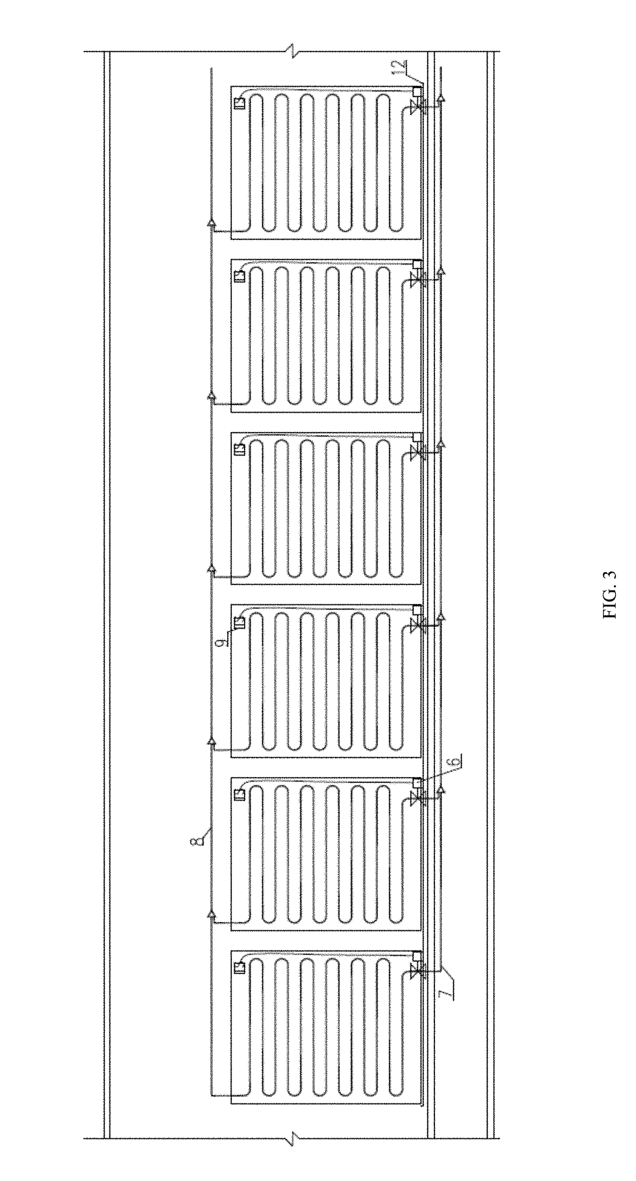 Radiant air conditioning system for heat-producing device