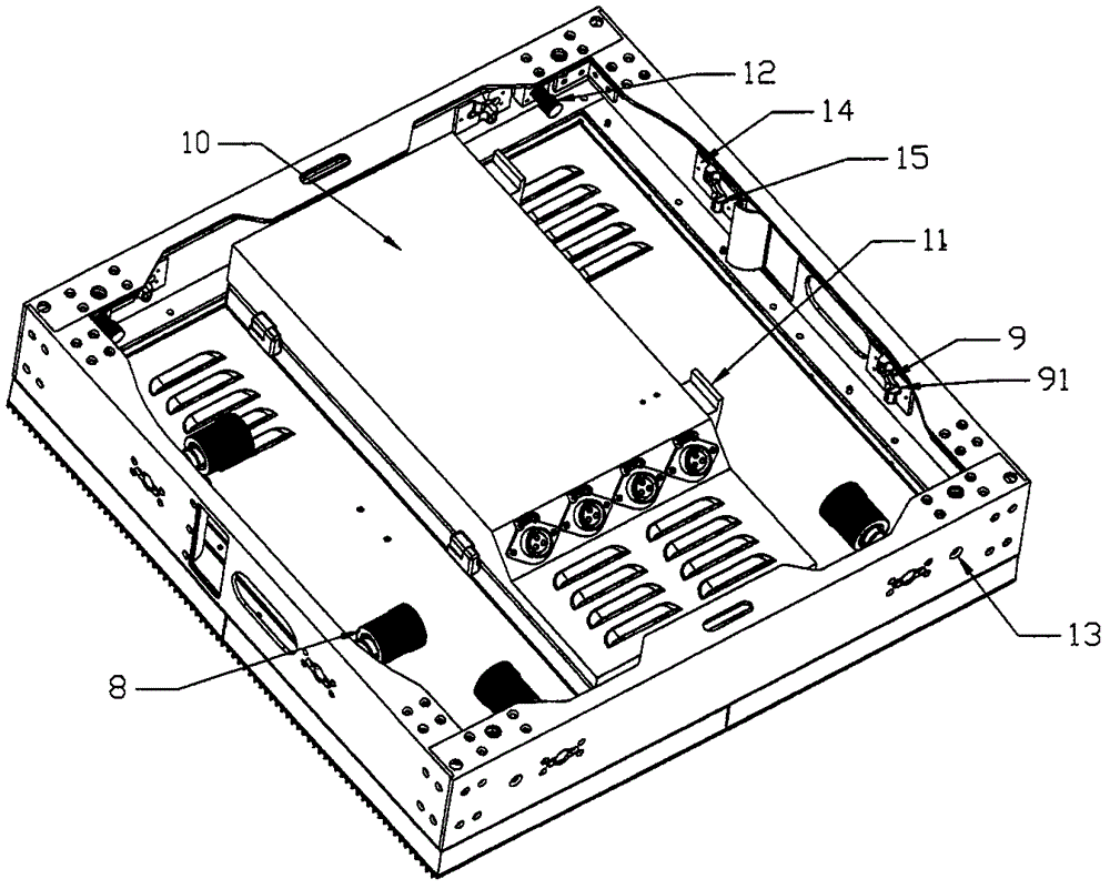 Light-emitting diode (LED) tiled screen module box
