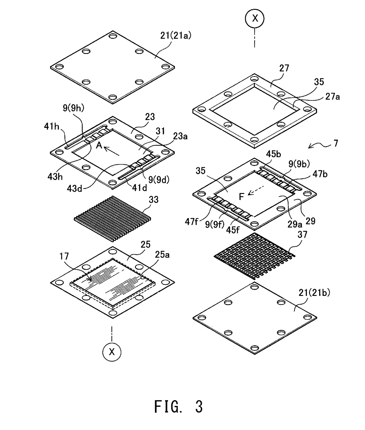 Flat plate type fuel cell