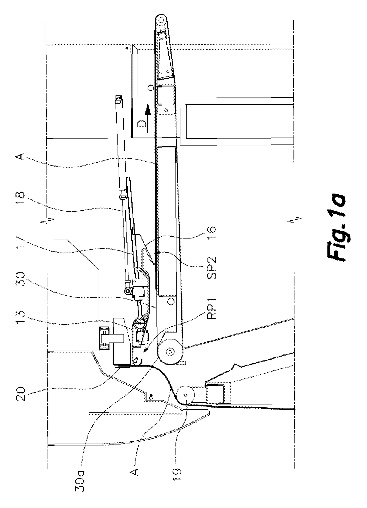 Machine for spreading out and loading flat clothing articles with an auxiliary device that deposits and feeds flat clothing articles on a conveyor belt