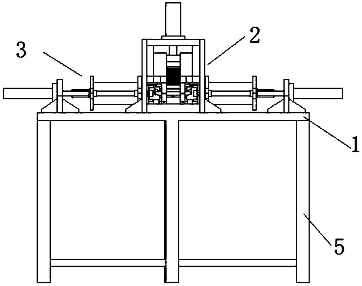 Shaft tube chamfering device for transmission shaft machining