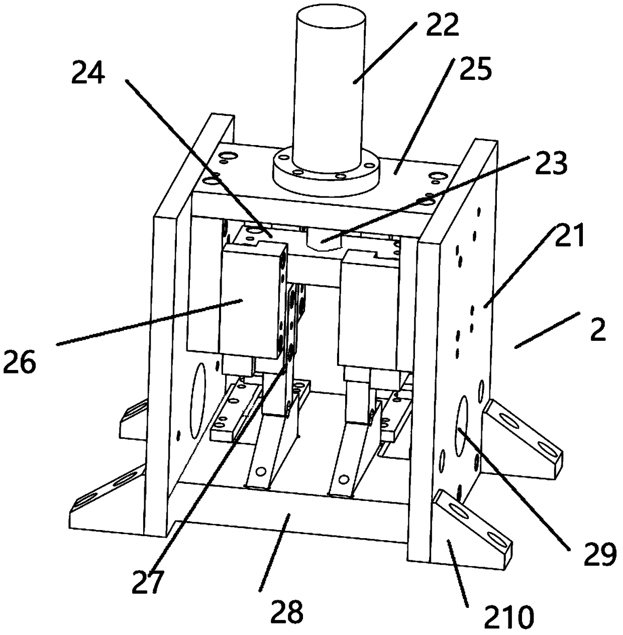 Shaft tube chamfering device for transmission shaft machining