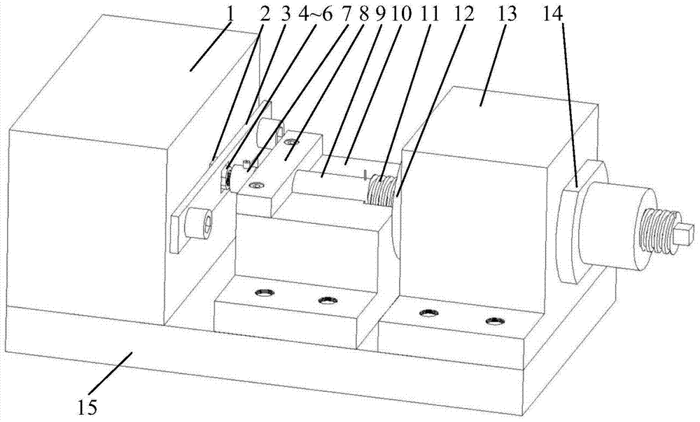 A test device for testing the impact resistance of coated tools