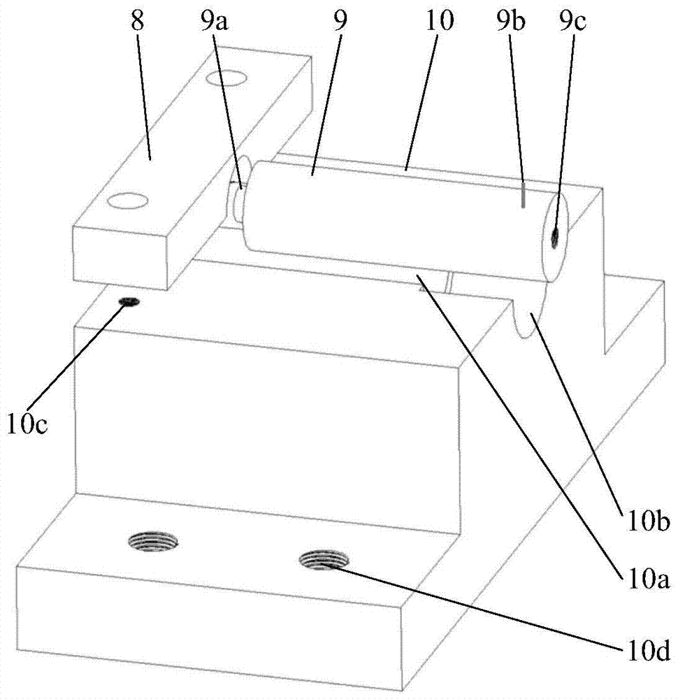 A test device for testing the impact resistance of coated tools