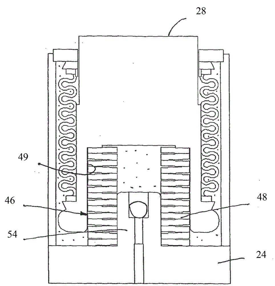 Gas spring for sliding refractory gate valve