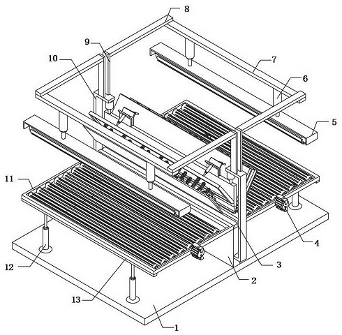 A bending device for hatch cover processing