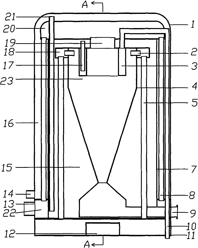 Heat-exchange dedusting device