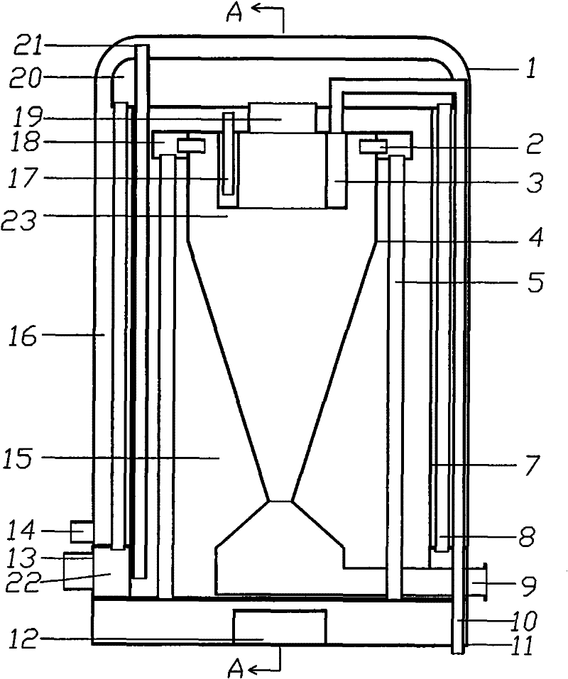 Heat-exchange dedusting device