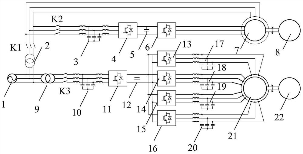 A control method for hybrid frequency regulation system of flywheel energy storage and doubly-fed variable-speed pumped storage