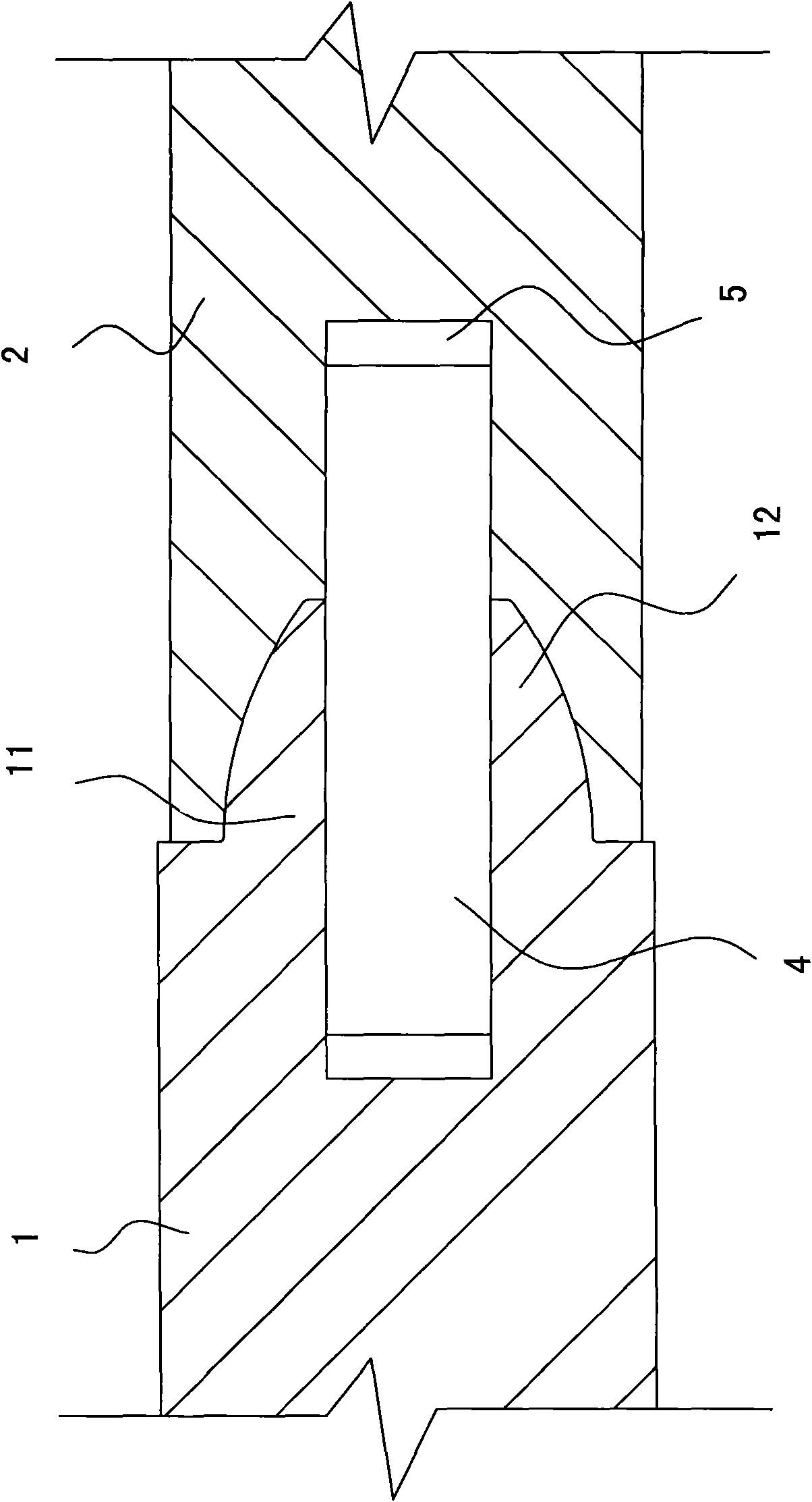 Slot mortise coupling structure
