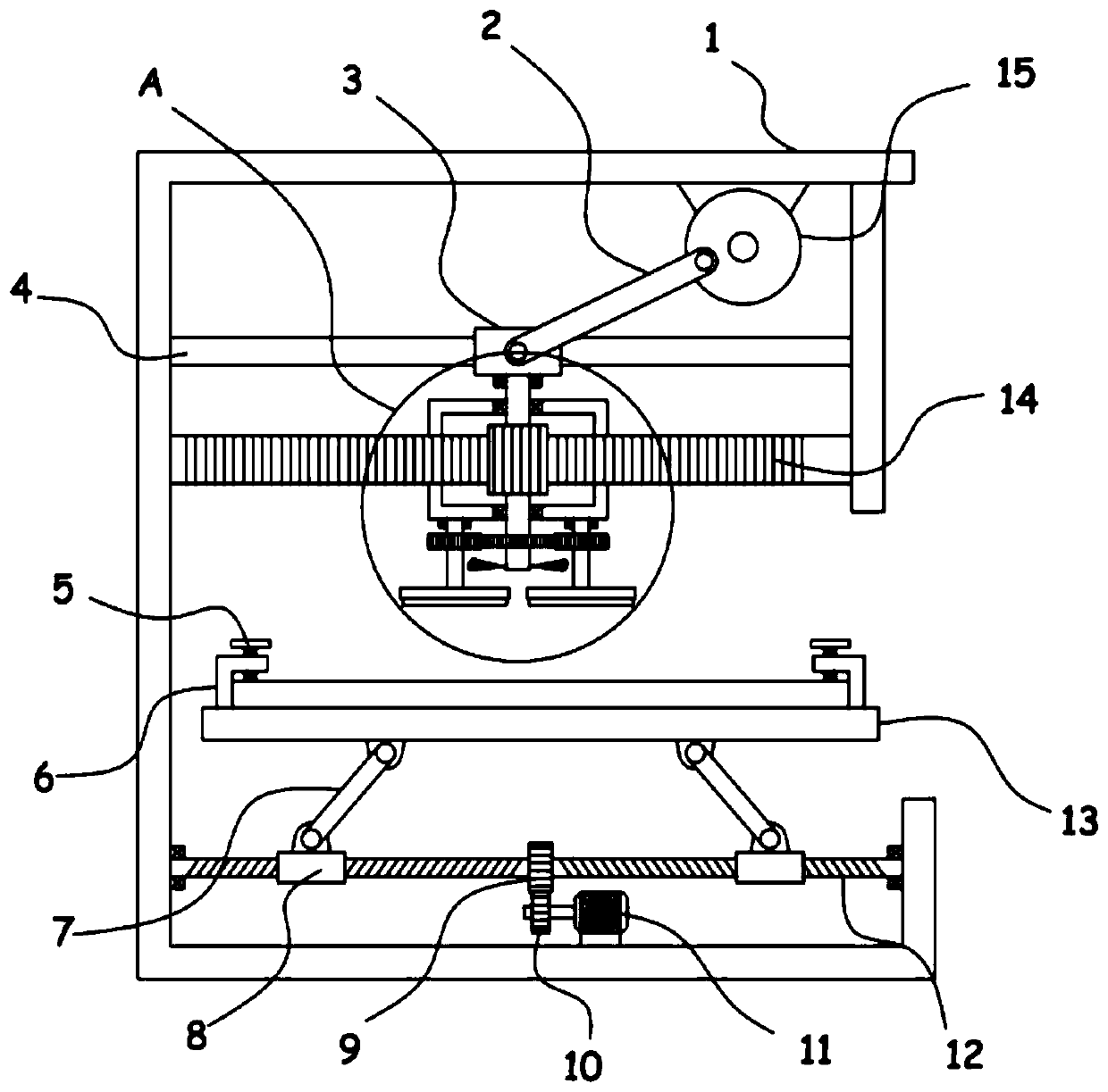 Device for smoothing and deburring plate surface