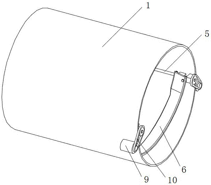 Ash removing device for soot pipeline and work method of ash removing device for soot pipeline