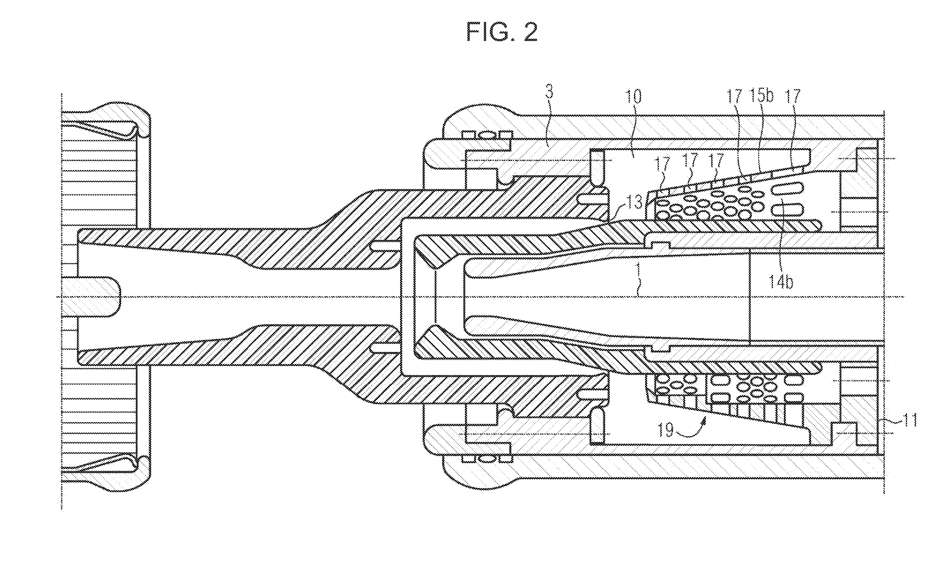 Switchgear assembly with a contact gap