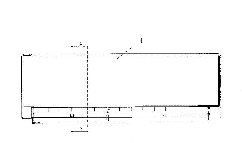 Separated wall hanging type air conditioner wind deflector, control method and air conditioner