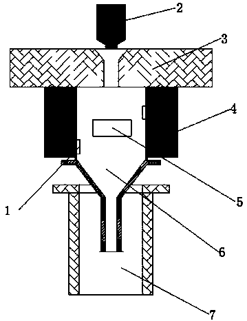 Energy-saving casting system reasonably utilizing space of casting area