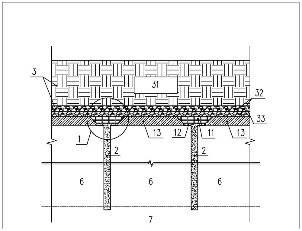 Composite foundation treatment method and application