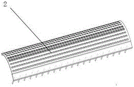 An integrated threshing and separation device of drum and concave plate sieve