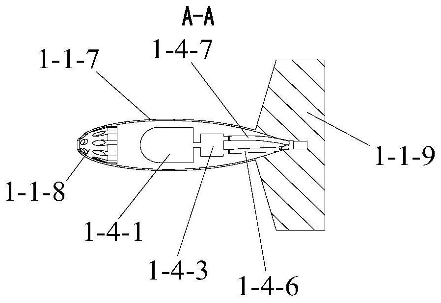 A two-body underwater towing device with hydraulic forced sinking attitude stability