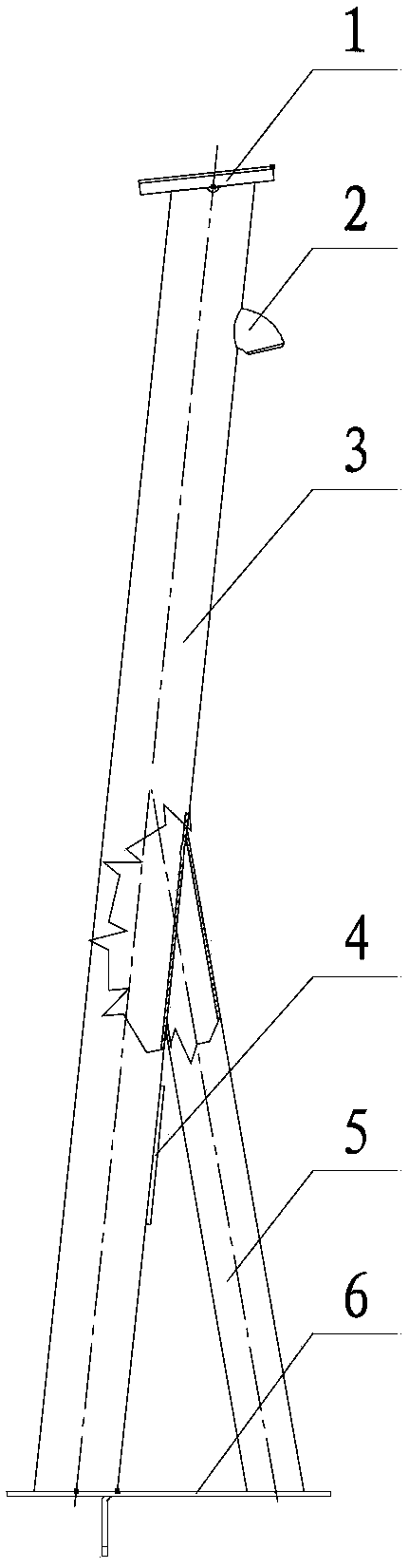 Anemoscope supporting device