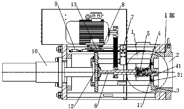 A discharge device for an extruder
