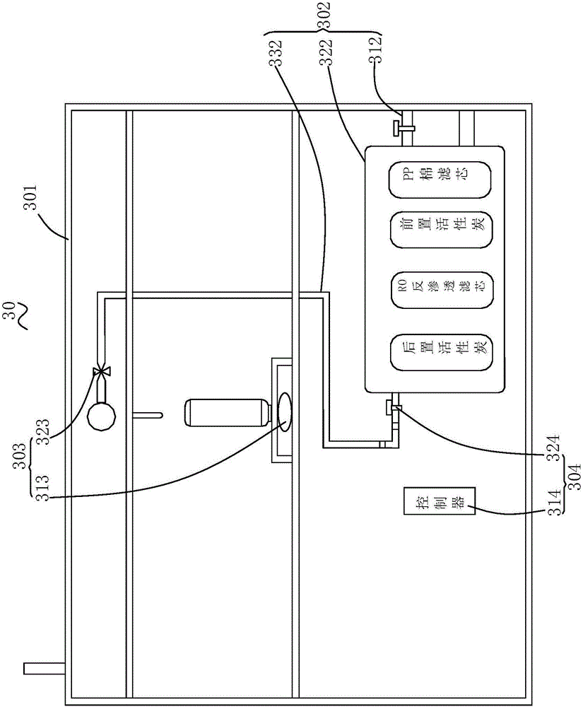 Effluent monitoring treatment method and system of water purifier
