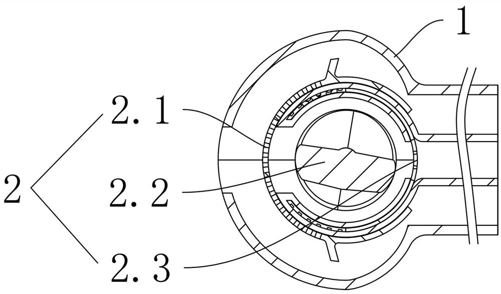 A three-channel automobile air conditioner air outlet