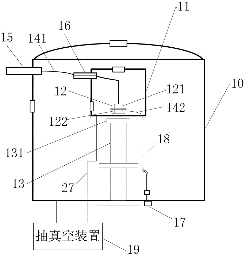 Superconductivity insulation material electrical characteristic test device