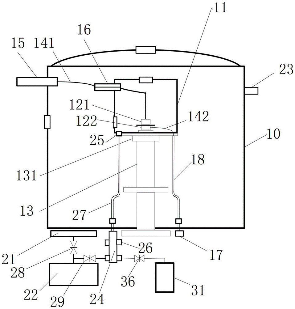 Superconductivity insulation material electrical characteristic test device