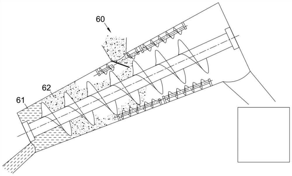 A solid-liquid separation system for aquaculture wastewater ammonia nitrogen treatment system