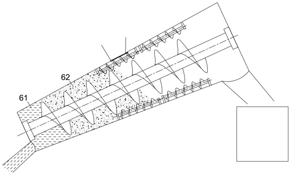 A solid-liquid separation system for aquaculture wastewater ammonia nitrogen treatment system