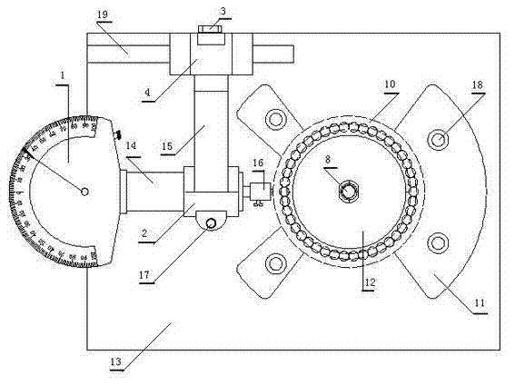 Device measuring radial internal clearance of bearing