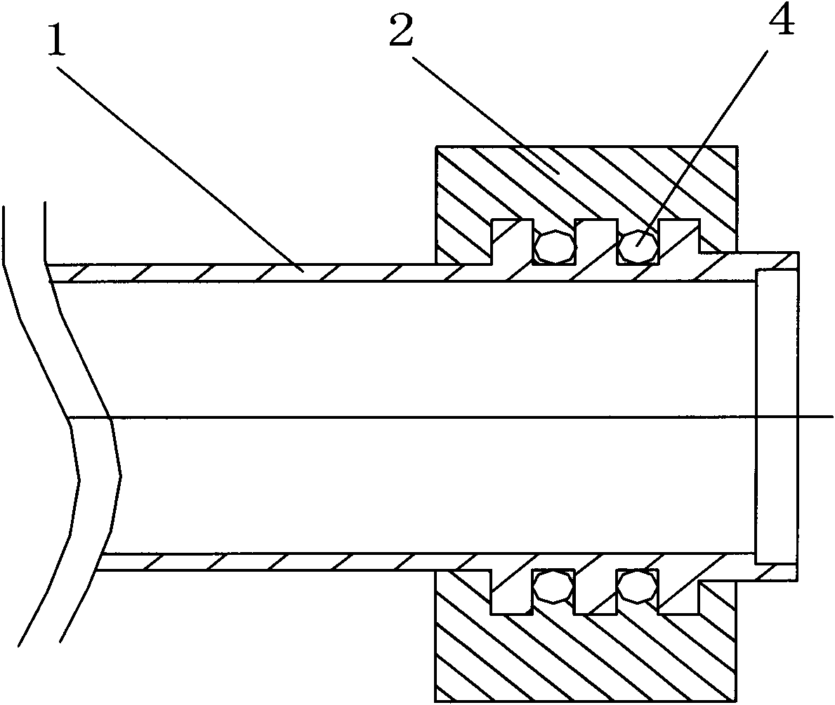 Plastic coated metal pipe joint