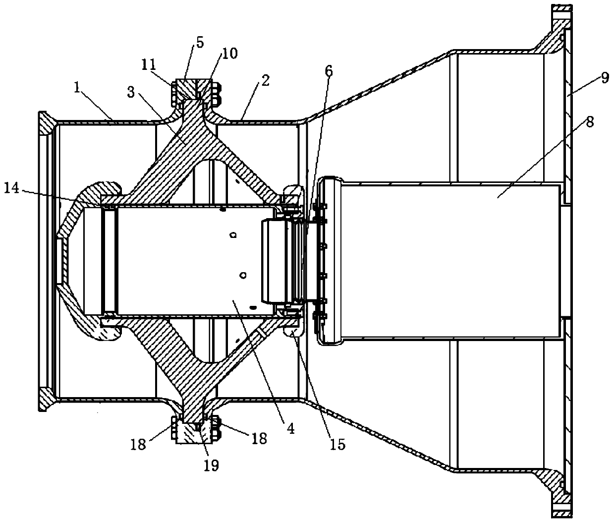 A high voltage pulse output device